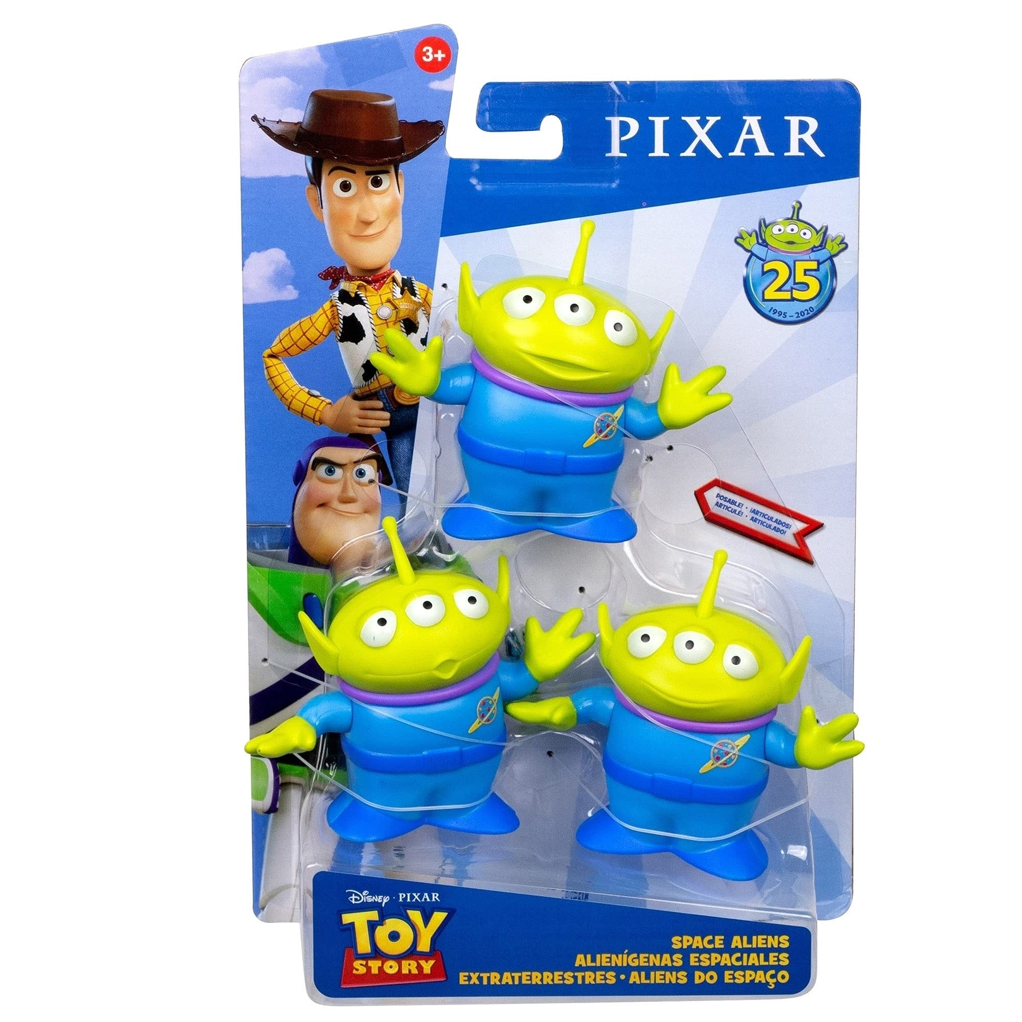 Amazon.com: Disney Pixar Toy Story Space Aliens 3 figuras en